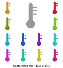 thermometer multi color icon. Simple glyph, flat vector of Weather icons for UI and UX, website or mobile application