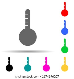 thermometer multi color style icon. Simple thin line, outline vector of web icons for ui and ux, website or mobile application