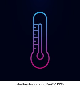Thermometer nolan icon. Simple thin line, outline vector of medecine icons for ui and ux, website or mobile application