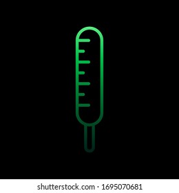 Icono de nolan termómetro. Línea delgada simple, contorno vector de iconos médicos para ui y ux, sitio web o aplicación móvil