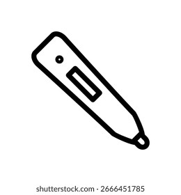 thermometer outline icon vector design good for web or mobile app