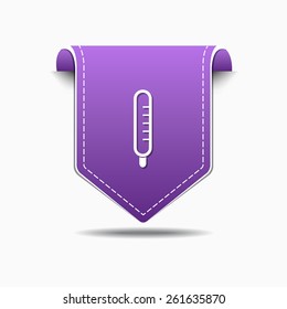 Thermometer Purple Vector Icon Design