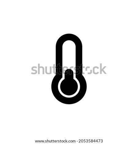 thermometer quarter Icon. Flat style design isolated on white background. Vector illustration