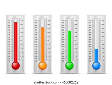 Isolate Thermometer On Transparent Background Stock Vector (royalty 