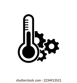 thermometer settings icon temperature symbol  