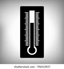 thermometer sign icon