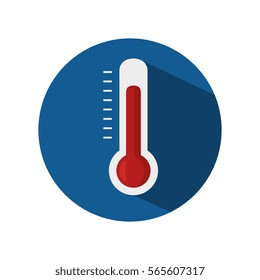 thermometer sign isolated icon