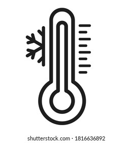 thermometer sign - Vector illustration 