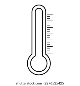Ilustración de diseño de iconos simples termómetros con escala