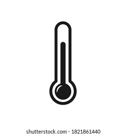 Thermometer simple icon vector design