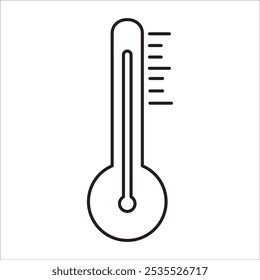 Thermometer stok icon outine vector