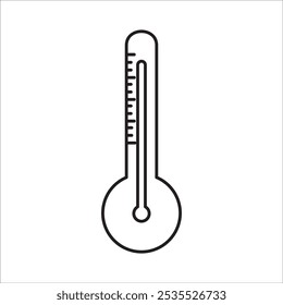 Thermometer stok icon outine vector