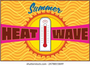 A thermometer in the sun's heat.