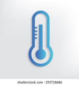 Thermometer symbol design,clean vector