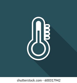 Thermometer symbol - Vector web icon