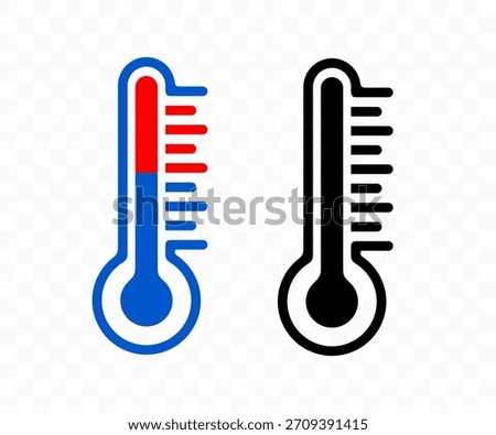 Thermometer, temperature and degree, graphic design. Measurement, weather and meteorology, vector design and illustration
