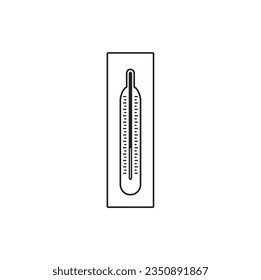 Thermometer temperature icon, Contains such Icons as Thermometer, Pyrometer, Body Temperature Check and more. Linear icon of thermometer.