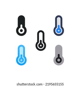 Thermometer with Temperature Icon Pack 