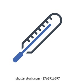 Termómetro, icono de temperatura, gráficos vectoriales