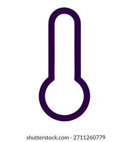 Ilustração do vetor do ícone de temperatura do termômetro