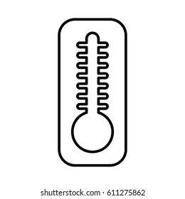 thermometer temperature isolated icon vector illustration design