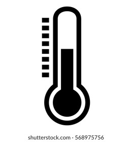 thermometer temperature measure icon