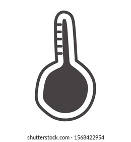 thermometer temperature measure isolated icon vector illustration design