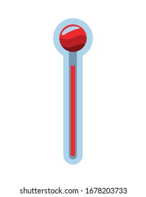 thermometer temperature measure isolated icon vector illustration design