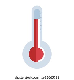 thermometer temperature measure isolated icon vector illustration design