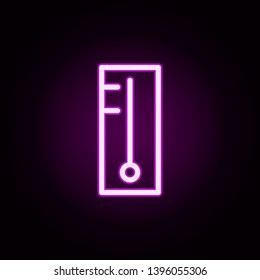 thermometer temperature neon icon. Elements of autumn set. Simple icon for websites, web design, mobile app, info graphics