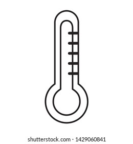 thermometer temperature on white background vector illustration