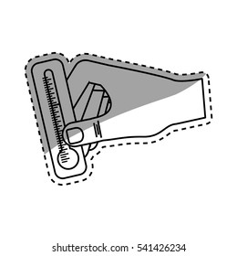 Thermometer temperature scale icon vector illustration graphic design