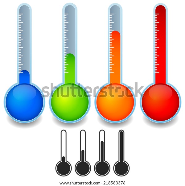 Thermometer Templates Stock Vector (Royalty Free) 218583376