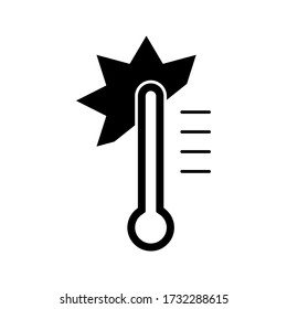 thermometer termometer temperature icon black simple