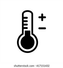 thermometer termometer temperature icon black simple