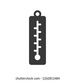 Thermometer vector, Chirstmas related solid design icon