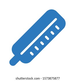 thermometer vector glyph color icon 
