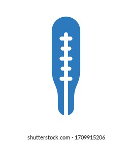 Farbsymbol der Thermometer-Vektorillustration 