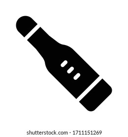 thermometer vector glyph flat icon 