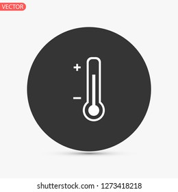 thermometer vector icon 10 eps