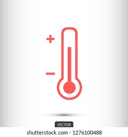 thermometer vector icon 10 eps