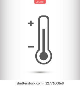 thermometer vector icon 10 eps