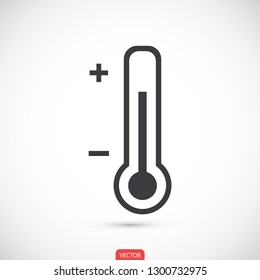 thermometer vector icon 10 eps