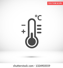thermometer vector icon 10 eps