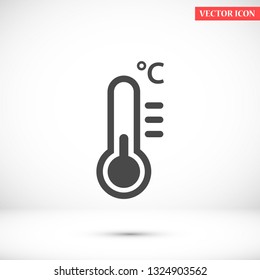 thermometer vector icon 10 eps