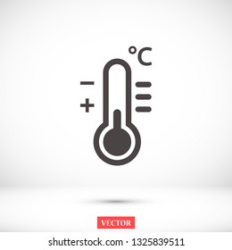 thermometer vector icon 10 eps