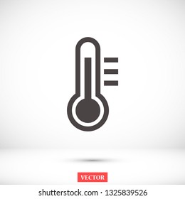 thermometer vector icon 10 eps