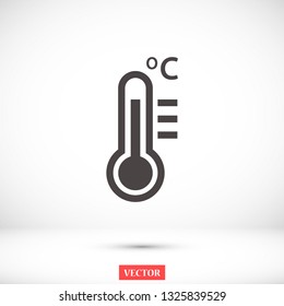 thermometer vector icon 10 eps