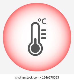 thermometer vector icon 10 eps