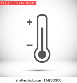 thermometer vector icon 10 eps